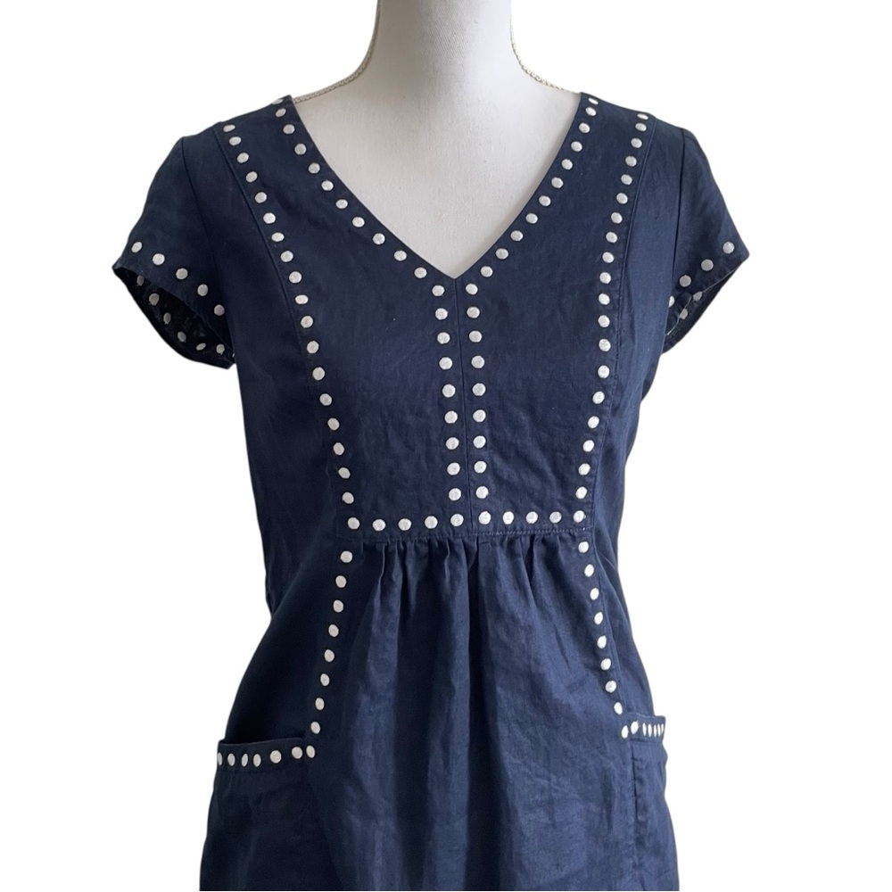 Boden Leandra Embroidered Dress Size 4 - Picture 8 of 12